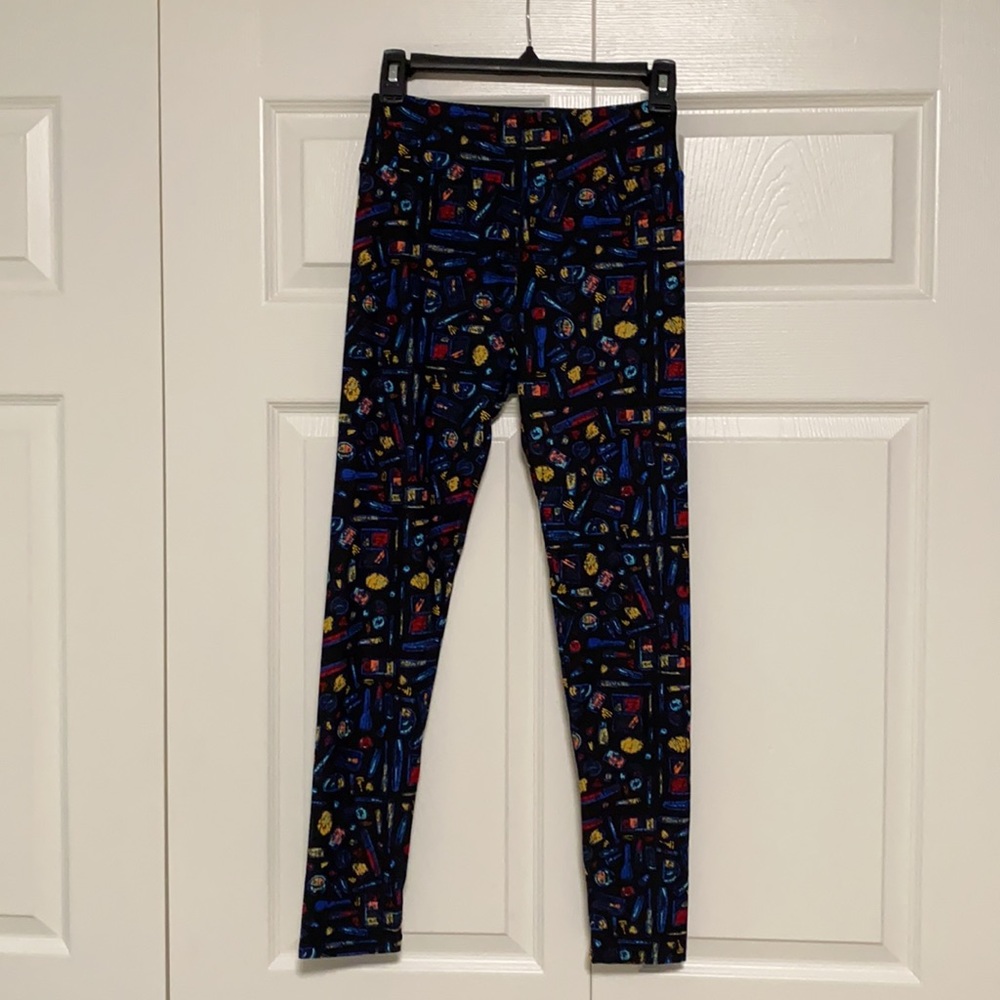 LulaRoe Makeup Print One Size Leggings